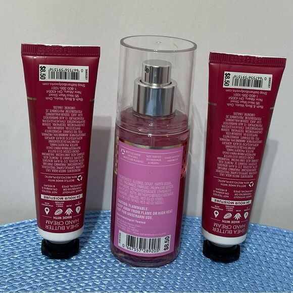 BBW Strawberry Pound Cake Fine Fragrant Mist and Hand Cream set of 3 NWT - Picture 2 of 2